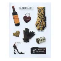 Набір об'ємних 3D наліпок Fashion style 7