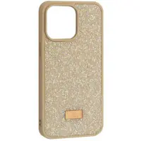 Чехол Накладка Swarovski Diamond iPhone 13 Pro Кремовая