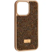 Чохол Накладка Swarovski Diamond iPhone 13 Pro Золота