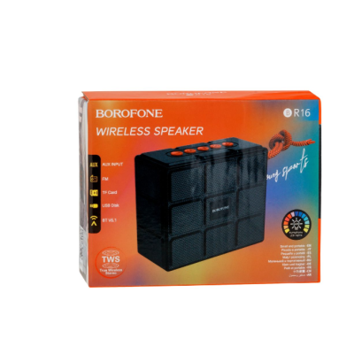 Колонка Bluetooth Borofone BR16 Black, Черная
