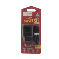 Мережевий зарядний пристрій Hoco C72A MicroUSB 2.1A 1USB Black, Чорний Мережевий зарядний пристрій Hoco C72A MicroUSB 2.1A 1USB Black, Чорний