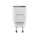 Сетевое зарядное устройство Borofone 2USB BA58A 2.4A+ Type-C White, Белый