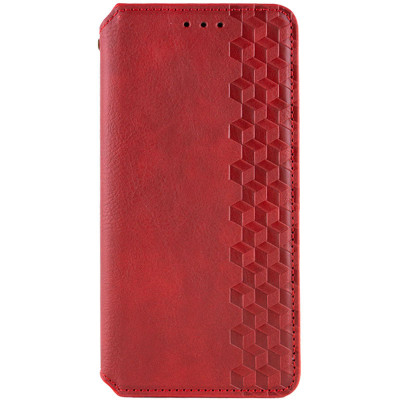 Чохол-книжка Getman Cubic Xiaomi Redmi 13/POCO M6 4G Червона