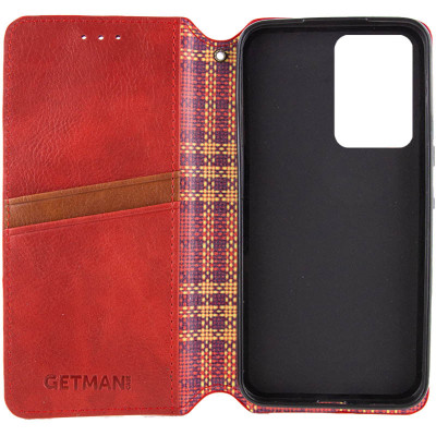 Чохол-книжка Getman Cubic Xiaomi Redmi 13/POCO M6 4G Червона