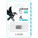 Флеш пам'ять USB 4Gb Wibrand Hawk USB 2.0 Silver, Срібний