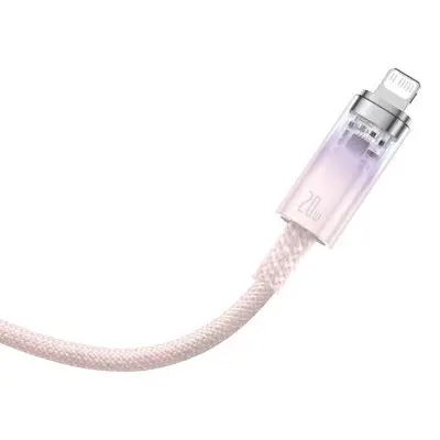 Кабель дата Baseus Explorer Type-C to Lightning 20W 1м Розовый