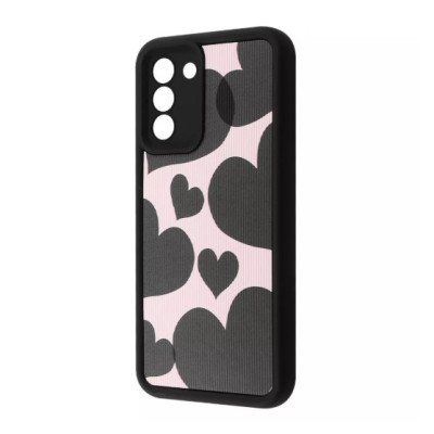 Чохол накладка Wave Artfull Samsung G990 (S21 FE) Чорний (Black Hearts)