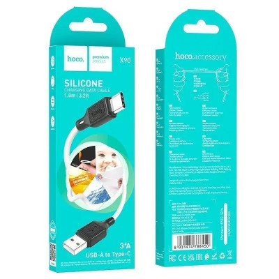 Кабель дата Hoco X90 USB Type A - Type-C 1м Белый