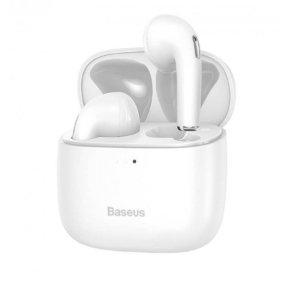 Навушники Bluetooth Baseus E8 True Wireless Earphones Bowie IPX5 BT5.0, 40/350мAh, 5H, Location, OTA| (NGE8-02) White, білий