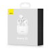 Наушники Bluetooth Baseus E8 True Wireless Earphones Bowie IPX5 BT5.0, 40/350мAh, 5H, Location, OTA| (NGE8-02) White, белый