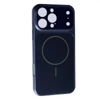 Чехол Накладка AG-Class Lens MagSafe iPhone 17 Pro Max Темно-синяя