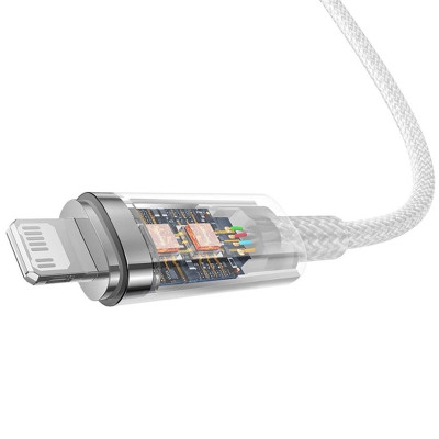 Кабель дата Baseus Explorer Type-C to Lightning 20W 1м Белый