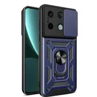 Чехол накладка Serge Ring Camshield Xiaomi Redmi Note 13 4G Синяя