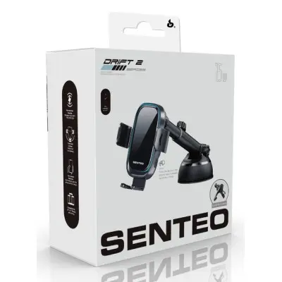 Автотримач Senteo SH-02 Drift2 15W Чорний Автотримач Senteo SH-02 Drift2 15W Чорний
