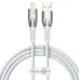 Кабель дата Baseus Glimmer USB Type A - Lightning  1м Белый