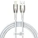 Кабель дата Baseus Glimmer USB Type A - Lightning  1м Белый
