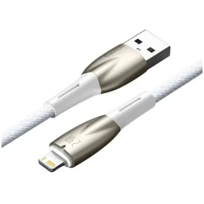 Кабель дата Baseus Glimmer USB Type A - Lightning  1м Белый