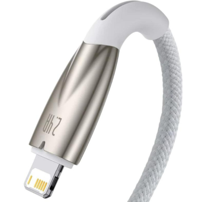 Кабель дата Baseus Glimmer USB Type A - Lightning 1м Білий