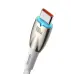 Кабель дата Baseus Glimmer USB Type A - Type-C 100W 1м Белый
