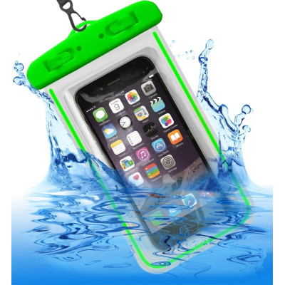 Водонепроницаемый чехол Universal Waterproof Phosphoric (ZIP) 7" Зеленый