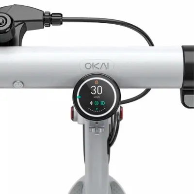 Електросамокат OKAI ES10-NEON Lite 9 дюймів колеса White, білий