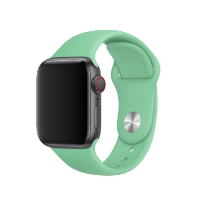 Ремінець Apple Watch 38мм Силікон Зелена М\'ята