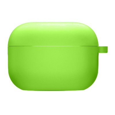 Чехол для наушников AirPods Pro 2 Microfiber Logo Зеленый /Lime Green