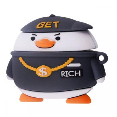 Чехол для наушников AirPods Pro Toys  Penguin Rich Богатый Пингвин