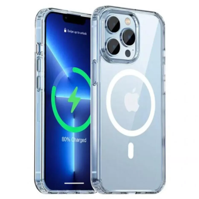 Чехол накладка Comely MagSafe iPhone 15 Pro  Прозрачная