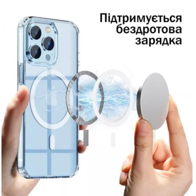 Чехол накладка Comely MagSafe iPhone 15 Pro Max Прозрачная