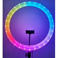 Кільцева лампа для селфі LED 30 cm 12" 120 pcs Lights+21 cm RGB Lights