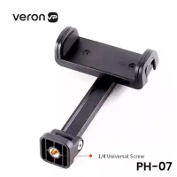 Тримач затискач Veron PH-07 для телефону Чорний Тримач затискач Veron PH-07 для телефону Чорний