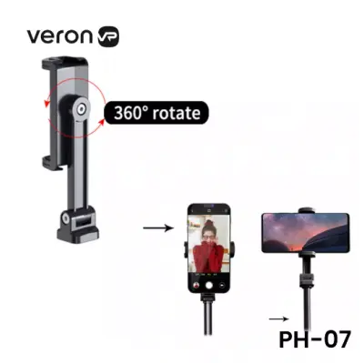 Тримач затискач Veron PH-07 для телефону Чорний