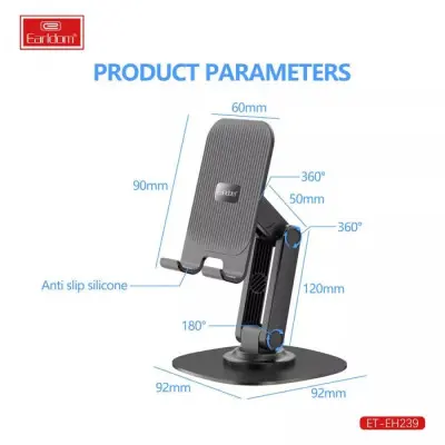 Настільний тримач Earldom ET-EH239 Black, Чорний