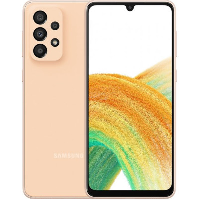 Смартфон Samsung Galaxy A33 6/128GB Peach, розовый