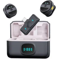 Бездротовий петличний мікрофон ArmorStandart ASM4 Type-C 2 in 1 Чёрный Бездротовий петличний мікрофон ArmorStandart ASM4 Type-C 2 in 1 Чёрный