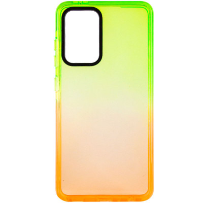Чехол накладка Sunny Gradient Samsung A52 Салатовый/Оранжевый