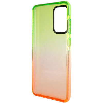 Чехол накладка Sunny Gradient Samsung A52 Салатовый/Оранжевый