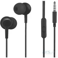 Провідні вакуумні навушники-гарнітура Hoco M14 Initial Sound Universal Earphones Black, чорний Провідні вакуумні навушники-гарнітура Hoco M14 Initial Sound Universal Earphones Black, чорний
