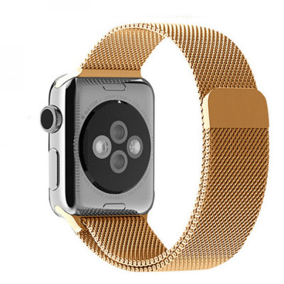 Ремешок Apple Watch 42мм Миланская петля Золотой