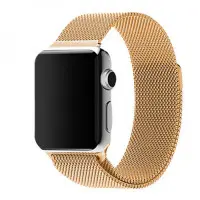 Ремешок Apple Watch 38мм Миланская петля Золотой