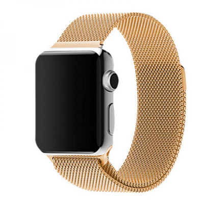 Ремінець Apple Watch 38мм Міланська петля Золотий