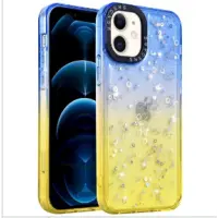 Чехол накладка Shiny-S Xiaomi Redmi Note11/Note 11s  Синяя/Желтая