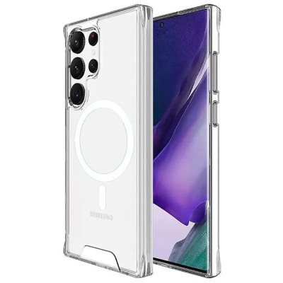 Чохол накладка Space MagSafe Samsung S918 (S23 Ultra) Прозора