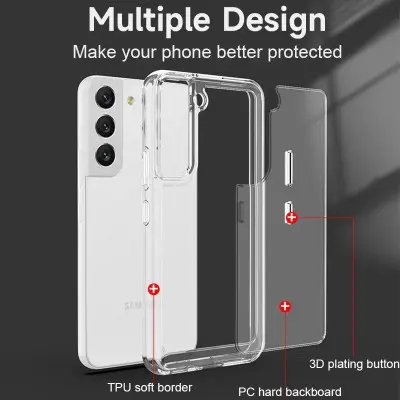 Чохол накладка Metal Buttons 2.0mm Samsung S711 (S23 FE) Прозора Чохол накладка Metal Buttons 2.0mm Samsung S711 (S23 FE) Прозора