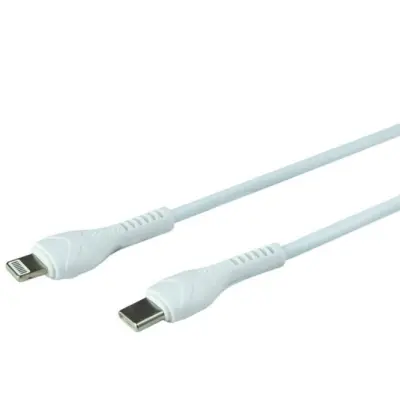 Сетевое зарядное устройство Hoco N21 Pro 1PD+2USB 30W + Кабель Type-C to Lightning White, Белый