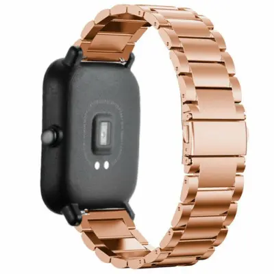 Ремінець Amazfit Bip Металевий Рожевий Ремінець Amazfit Bip Металевий Рожевий