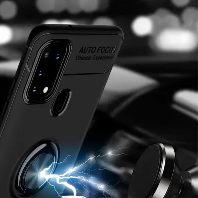 Чехол накладка Color Ring Samsung M315 (M31) Черная