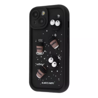 Чохол накладка Pretty Things iPhone 13 Чорна/Кава