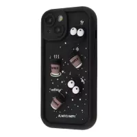 Чохол накладка Pretty Things iPhone 13 Чорна/Кава